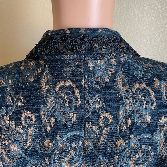 Alberto Makali Jacquard Sequin Women’s Blazer Size 6 - Picture 9 of 13